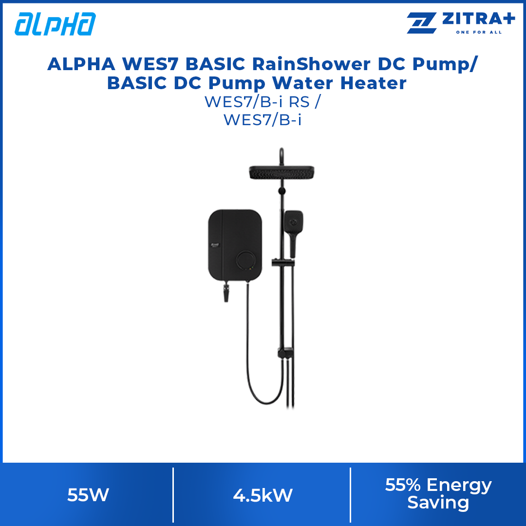 ALPHA 55W WES7 BASIC RainShower/ No RainShower DC Pump WES7/B-i RS / W