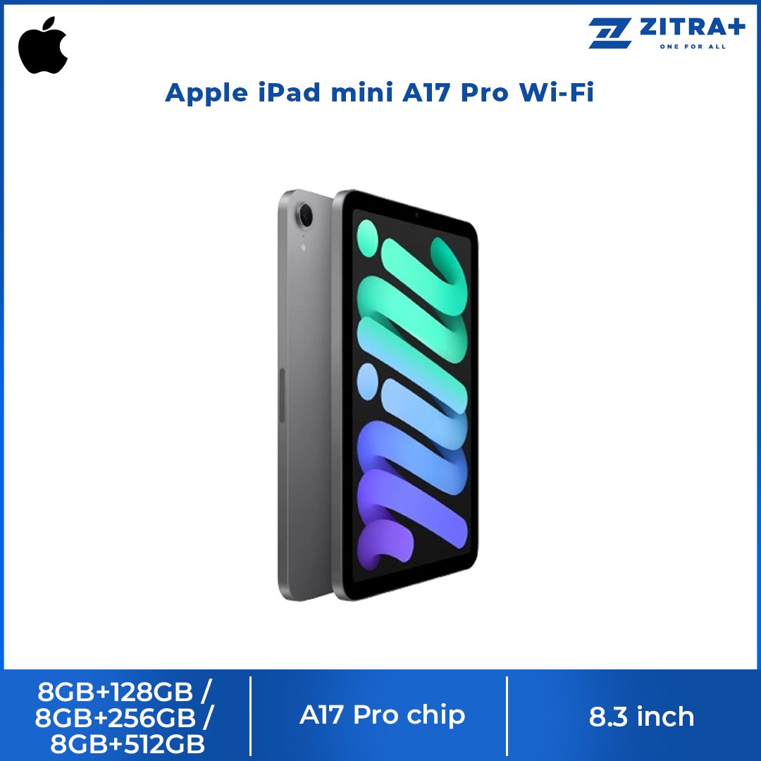 Apple iPad mini A17 Pro Wi-Fi 8GB+128GB / 8GB+256GB / 8GB+512GB |  A17 Pro chip | LED backlit Multi-Touch display with IPS technology | Supports Apple Pencil Pro, Apple Pencil (USB‑C)
