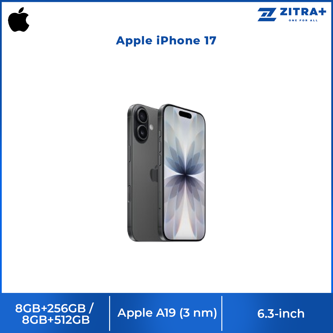 Apple iPhone 17 | A19 chip | 48MP Dual Fusion camera system | Super Retina XDR display | Ceramic Shield 2 front