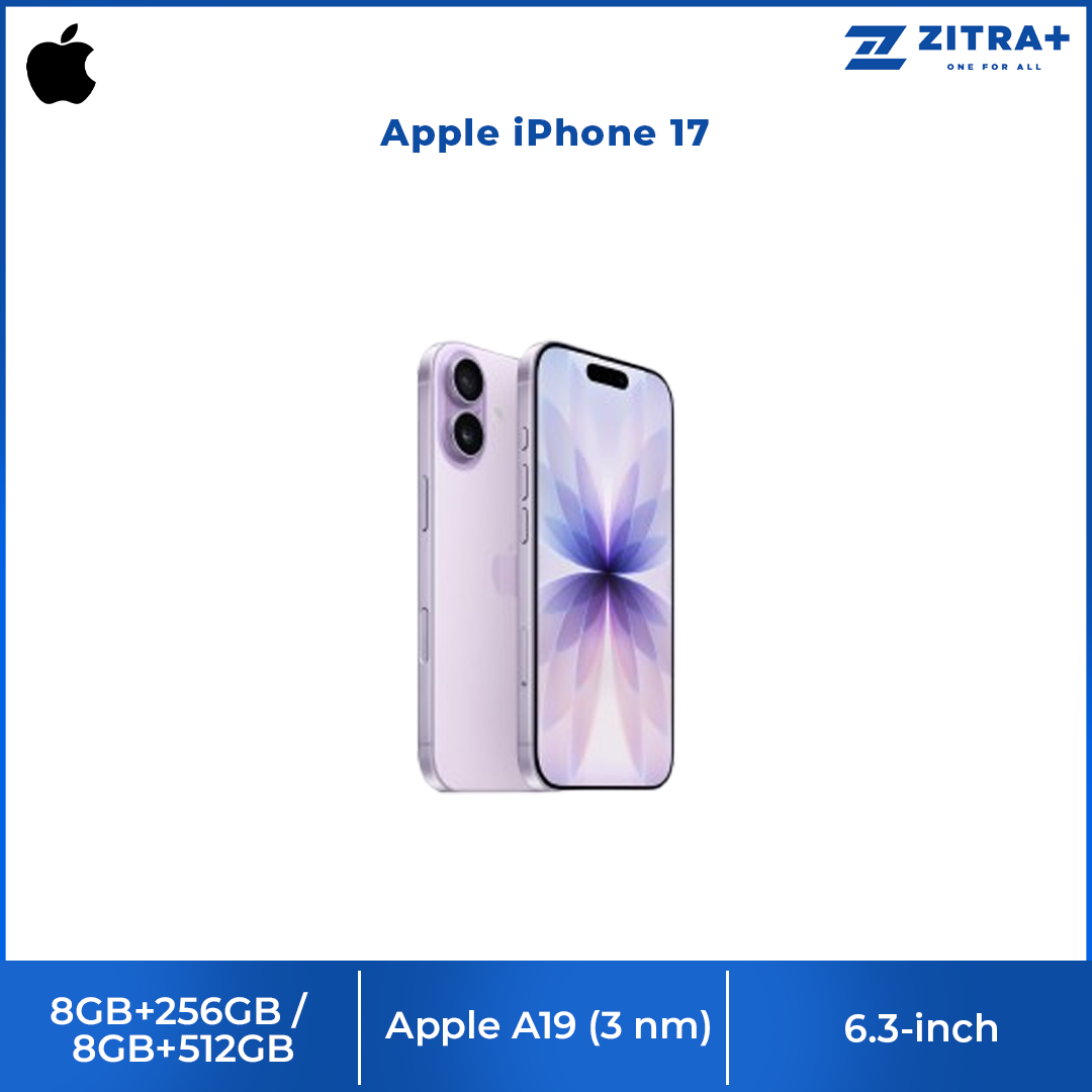 Apple iPhone 17 | A19 chip | 48MP Dual Fusion camera system | Super Retina XDR display | Ceramic Shield 2 front