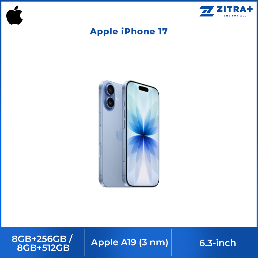 Apple iPhone 17 | A19 chip | 48MP Dual Fusion camera system | Super Retina XDR display | Ceramic Shield 2 front
