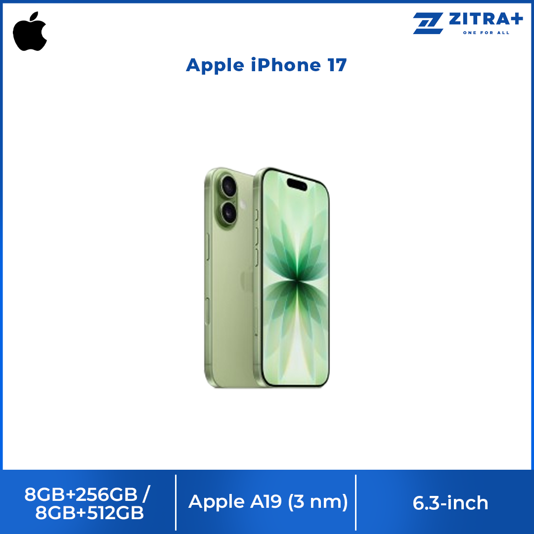 Apple iPhone 17 | A19 chip | 48MP Dual Fusion camera system | Super Retina XDR display | Ceramic Shield 2 front