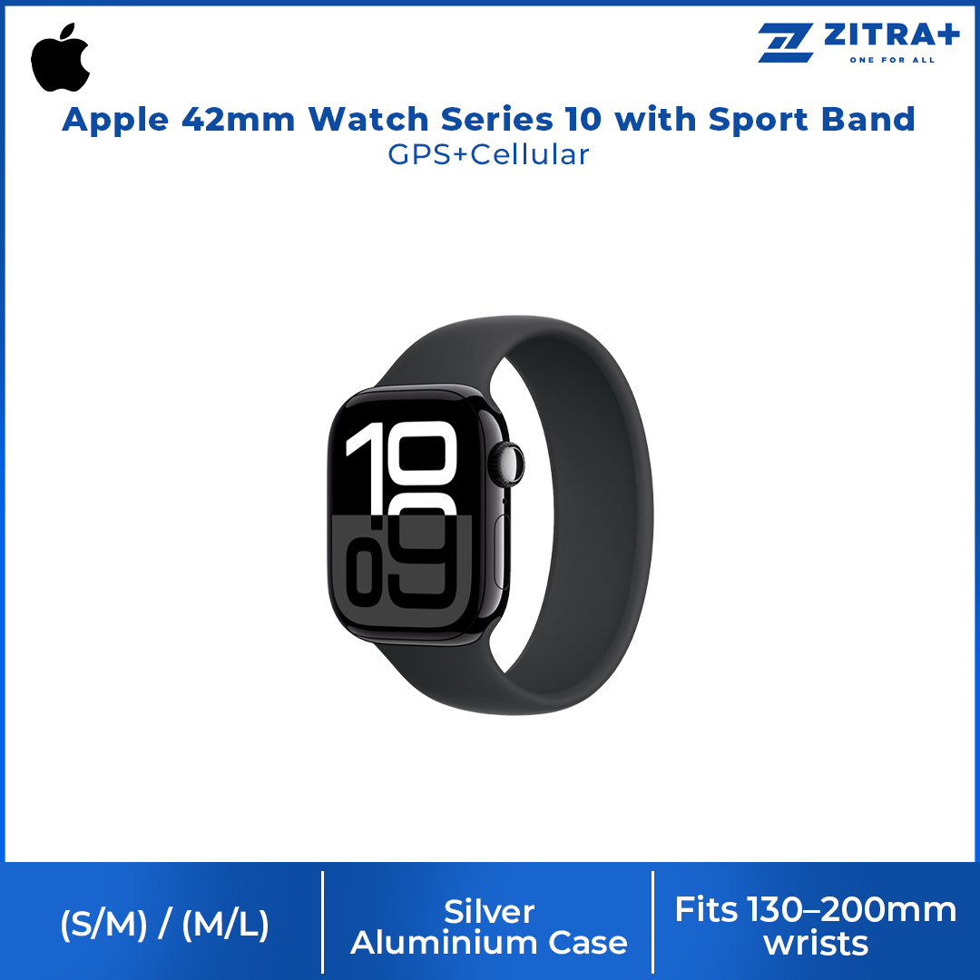 Apple Watch Series 10 Natural Titanium / Silver Aluminium GPS/ GPS + Cellular | LTPO3 OLED Always-On Retina display | Temperature sensing
