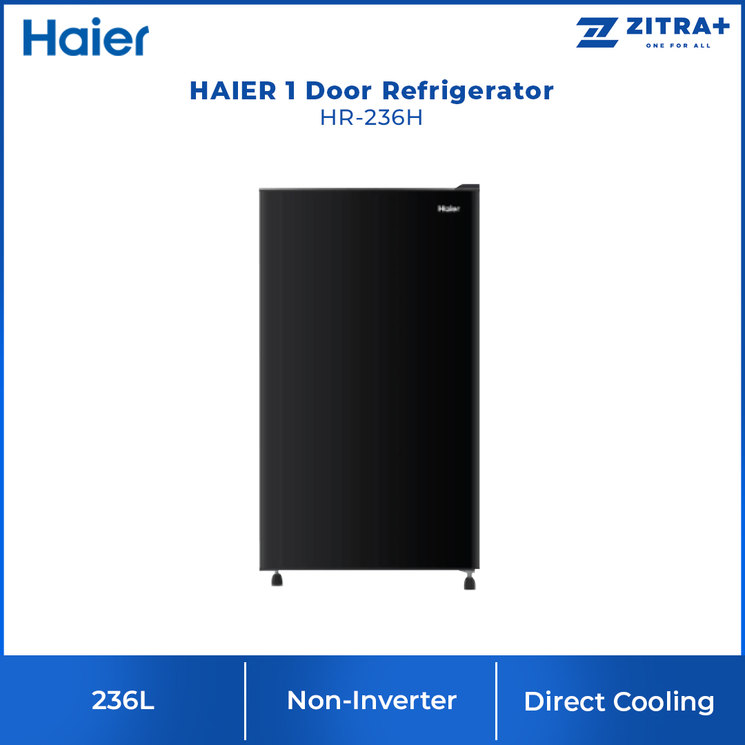 HAIER 208L/236L 1 Door Refrigerator HR-208H / HR-236H | 5 Star Energy Saving | Low Energy Consumption | Fast Cooling