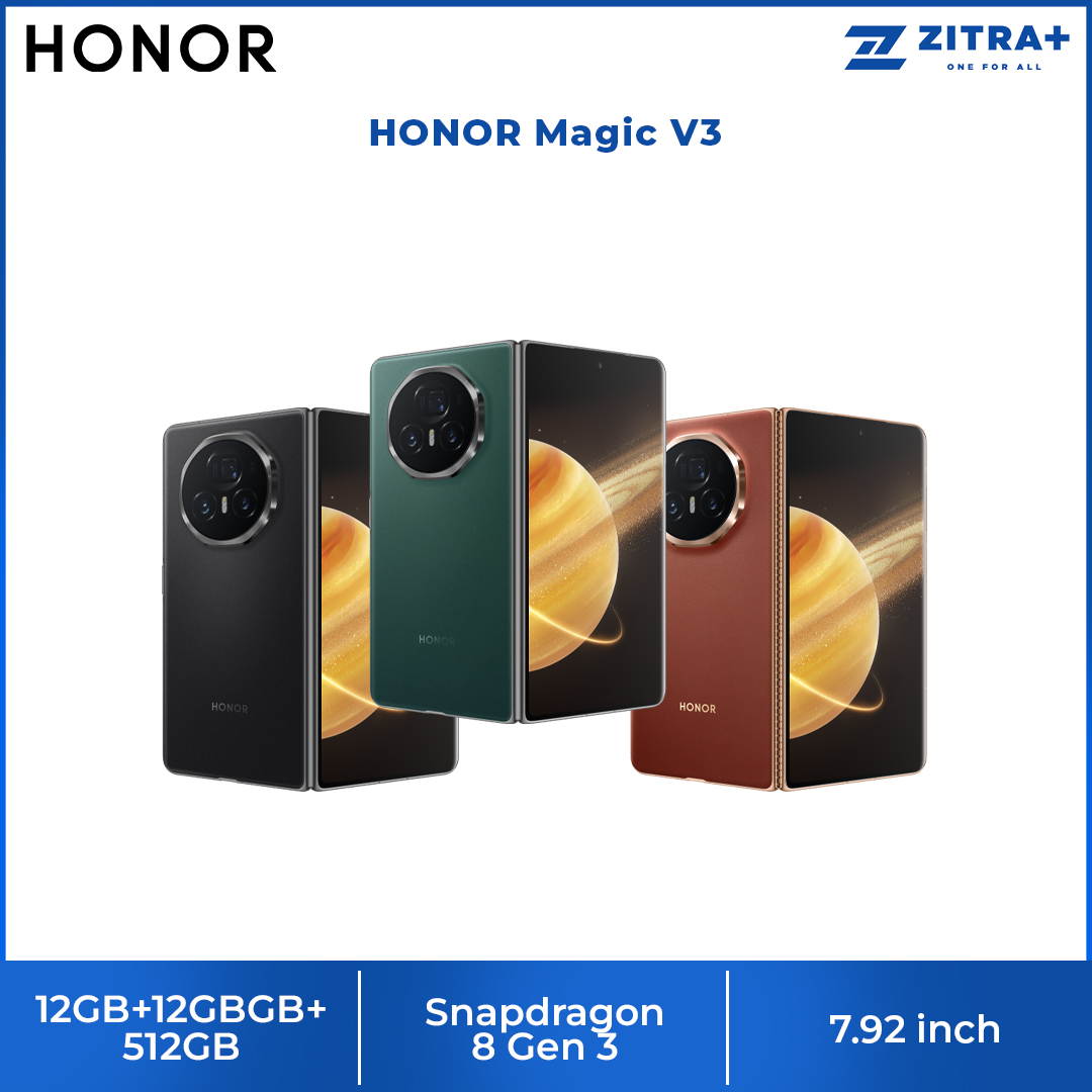 HONOR Magic V3 12GB+12GBGB+512GB | MagicOS 8.0.1 | 7.92 inch, Foldable OLED | Dual SIM