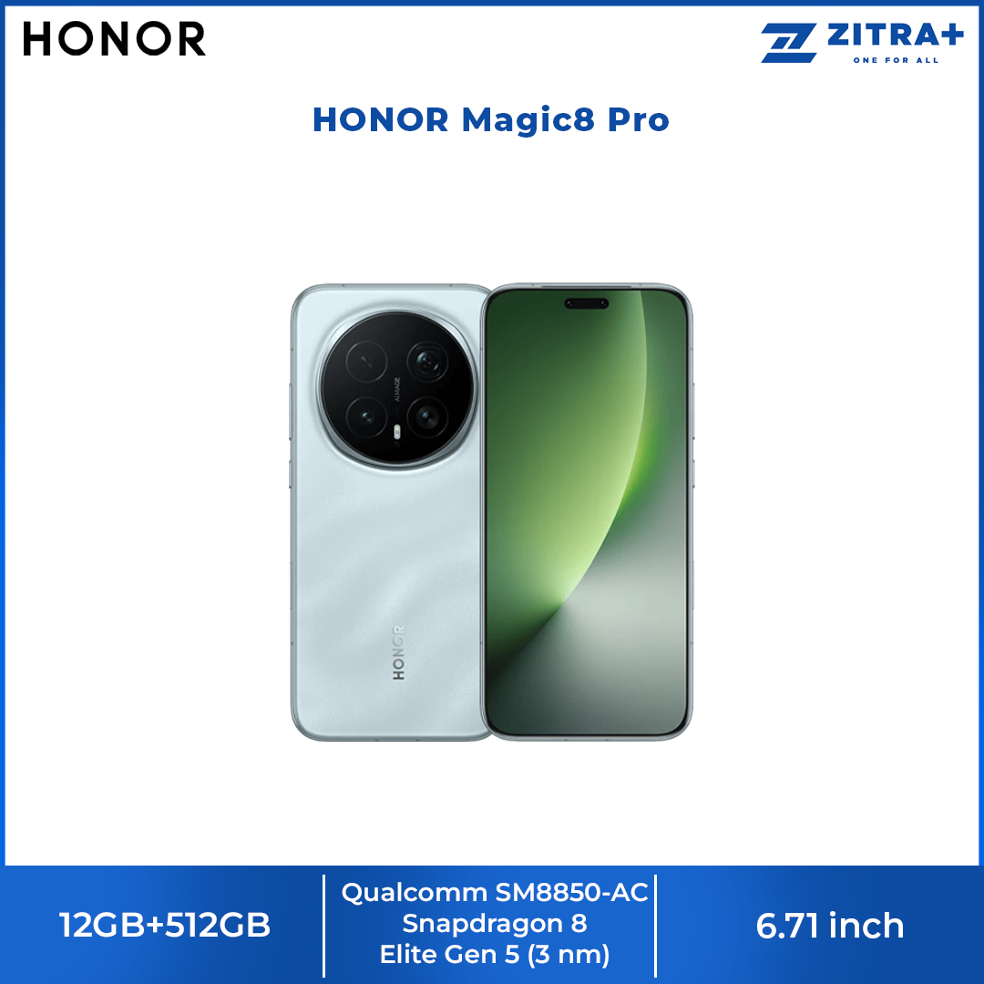 HONOR Magic8 Pro | Snapdragon® 8 Elite Gen 5 | 200MP Ultra Night Telephoto | 100W Honor Wired SuperCharge | IP68, IP69 & IP69K11