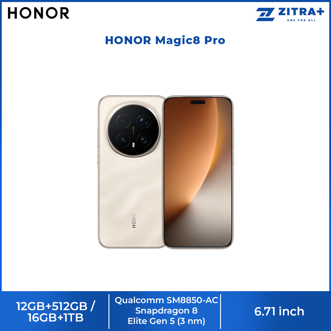 HONOR Magic8 Pro | Snapdragon® 8 Elite Gen 5 | 200MP Ultra Night Telephoto | 100W Honor Wired SuperCharge | IP68, IP69 & IP69K11