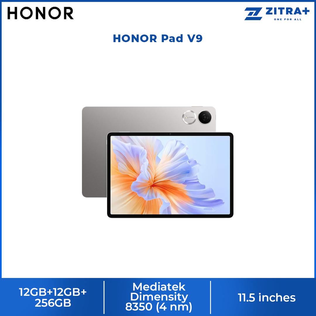 HONOR Pad V9 12GB+12GB+256GB | 11.5 inches | 13MP Camera | Mediatek Dimensity 8350 (4 nm) | Li-Po 10100mAh