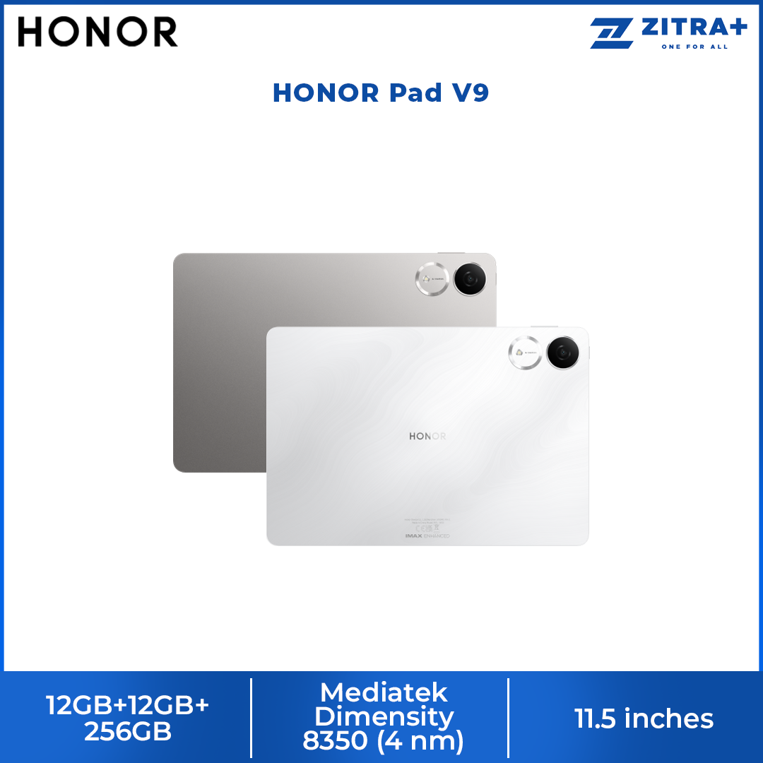 HONOR Pad V9 12GB+12GB+256GB | 11.5 inches | 13MP Camera | Mediatek Dimensity 8350 (4 nm) | Li-Po 10100mAh