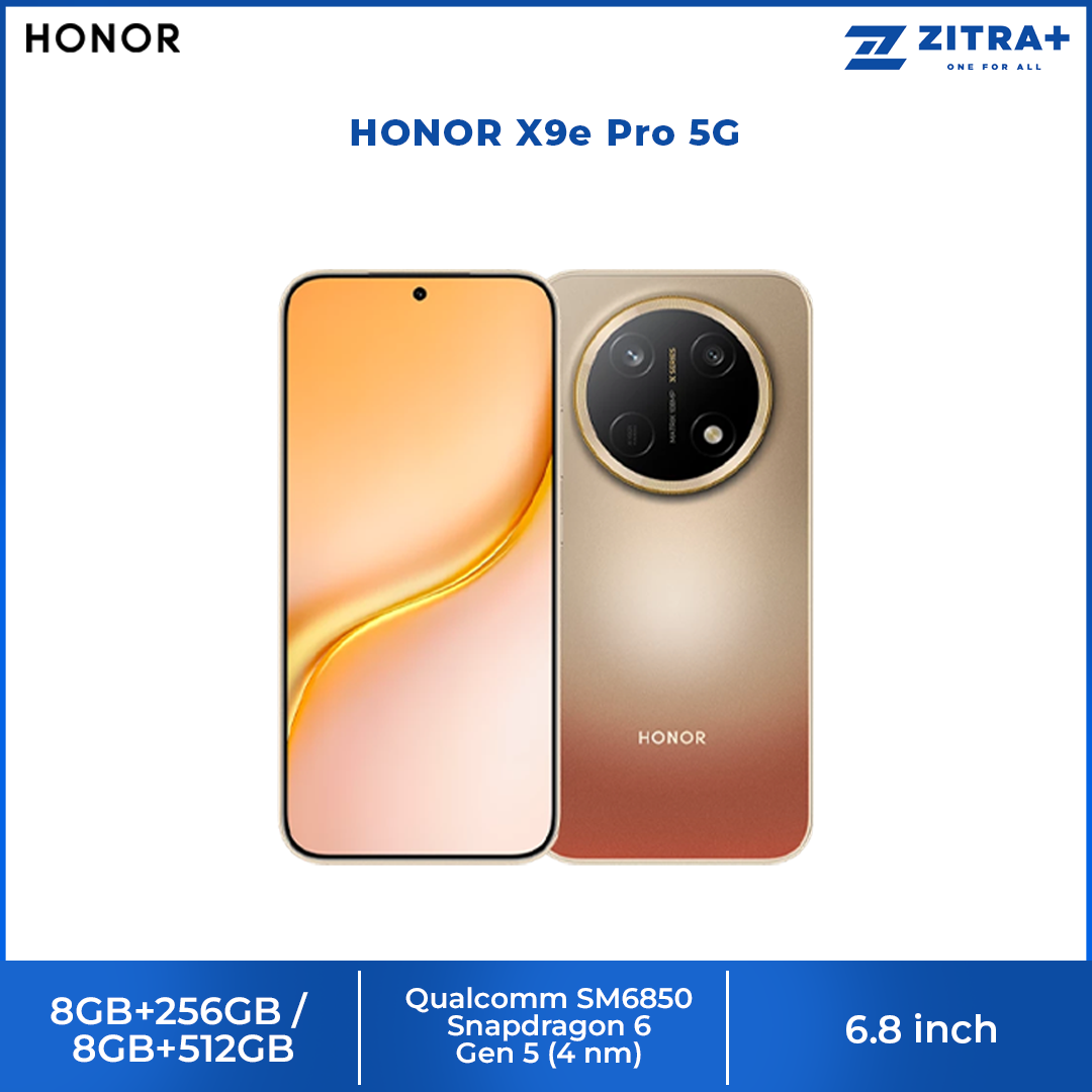 HONOR X9e Pro 5G 8GB+256GB/8GB+512GB | 6.8 inch, AMOLED | 108MP Rear Camera | Qualcomm SM6850 Snapdragon 6 Gen 5 (4 nm) | Li-Po 11000mAh,Fast charging 80W