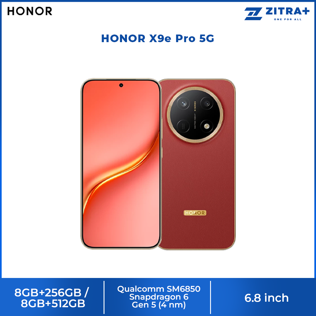 HONOR X9e Pro 5G 8GB+256GB/8GB+512GB | 6.8 inch, AMOLED | 108MP Rear Camera | Qualcomm SM6850 Snapdragon 6 Gen 5 (4 nm) | Li-Po 11000mAh,Fast charging 80W