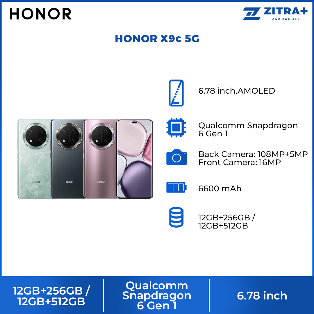 HONOR X9c 5G | 108MP OIS Motion Sensing Camera | 6,600mAh Ultra Large Battery | HONOR Magic AI