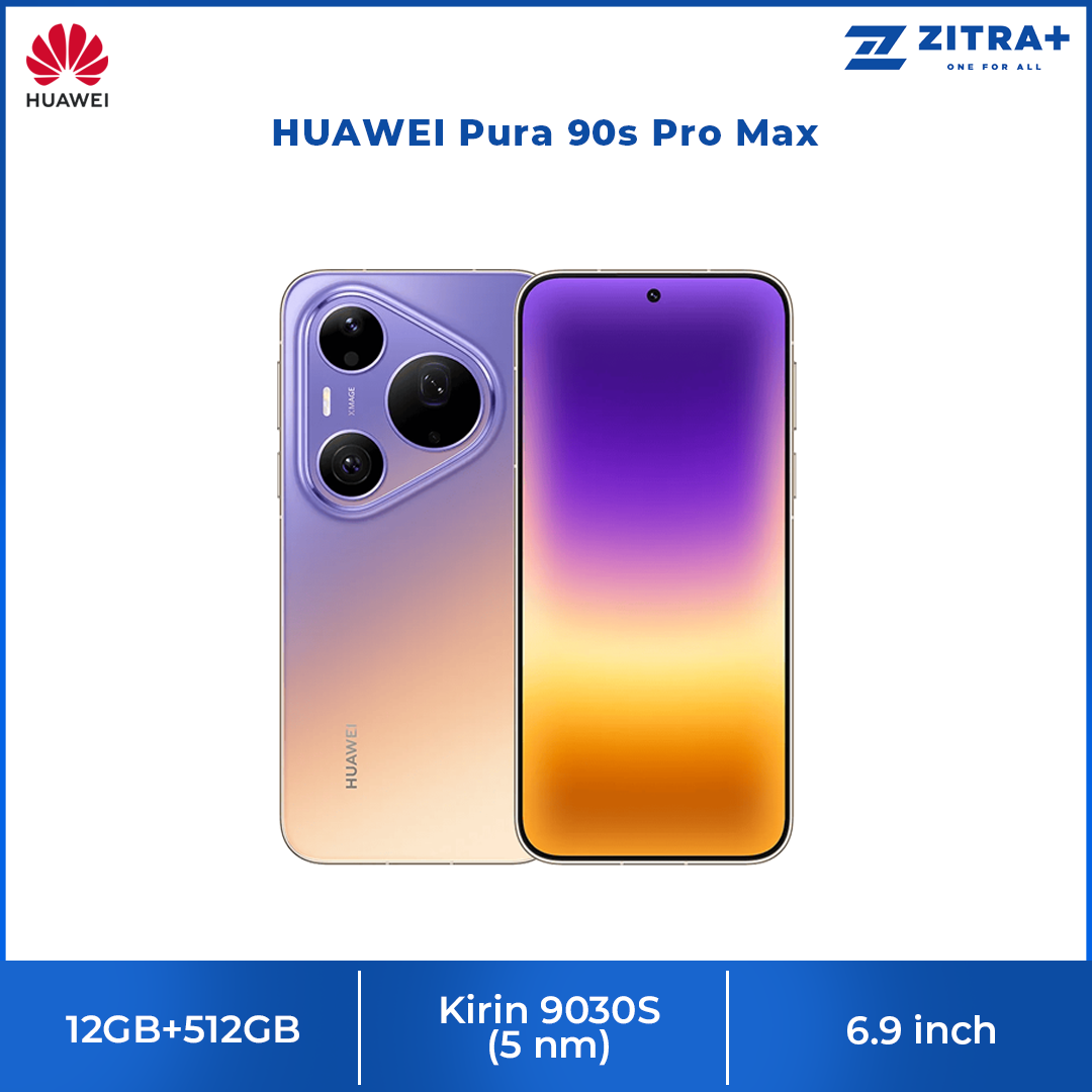 HUAWEI Pura 90s Pro Max 12GB+512GB | 6.9 inch | 50MP Rear Camera | Kirin 9030S (5 nm) | Dual SIM | Li-Po 6000mAh, 100W Fast charging