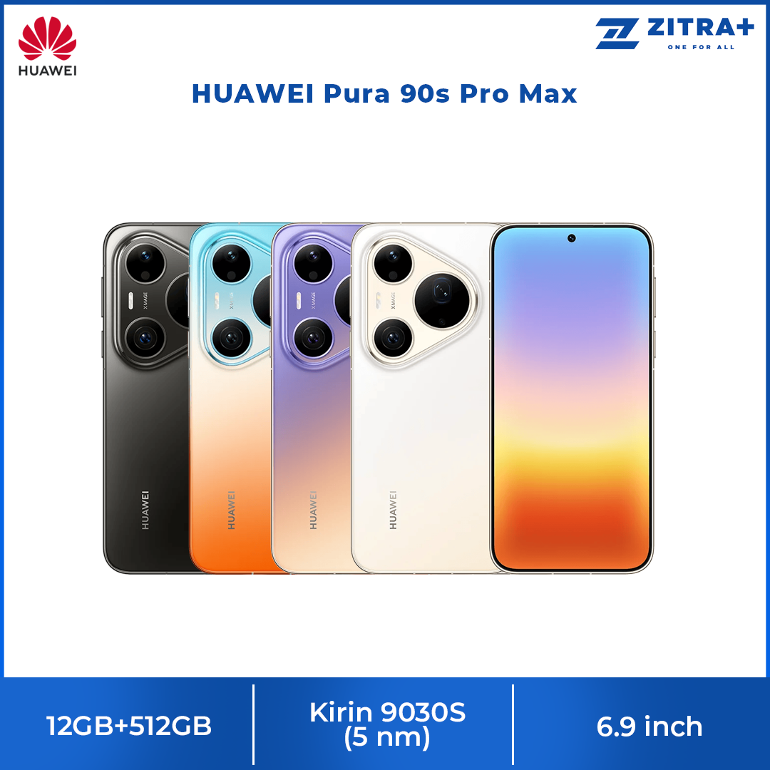 HUAWEI Pura 90s Pro Max 12GB+512GB | 6.9 inch | 50MP Rear Camera | Kirin 9030S (5 nm) | Dual SIM | Li-Po 6000mAh, 100W Fast charging