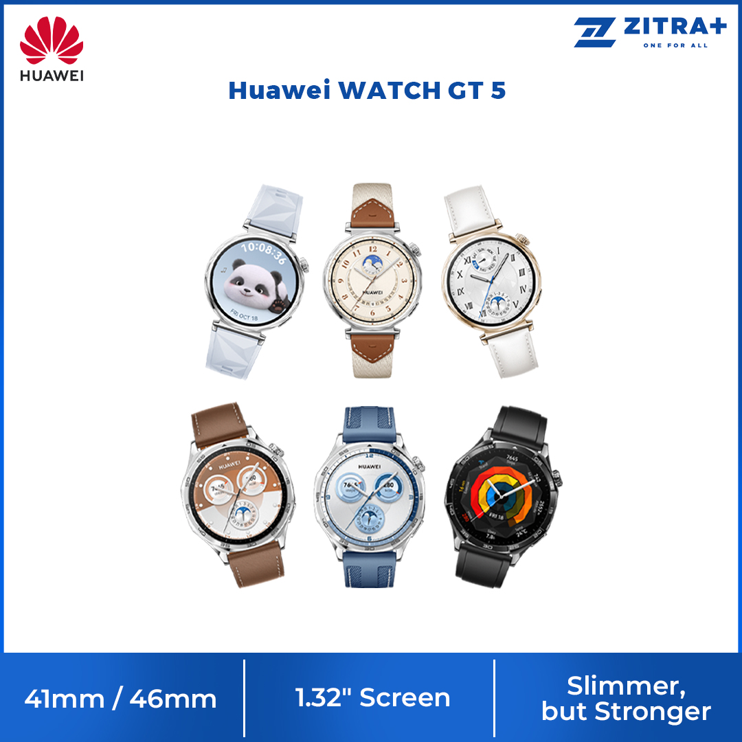 Huawei WATCH GT 5 | Up to 2-Week Battery Life | Sculpted look, geometric feel | Sharp-Edged Design