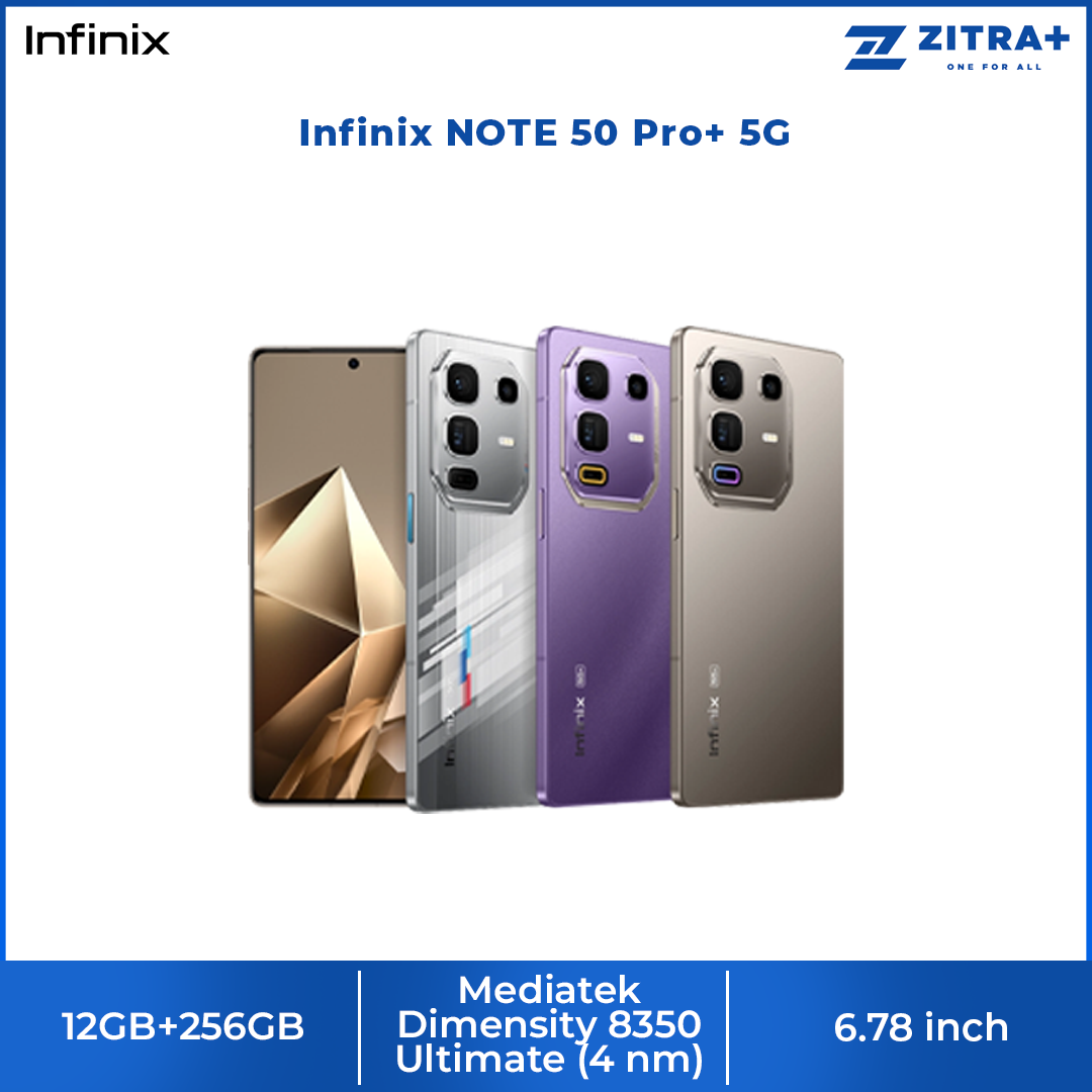 Infinix NOTE 50 Pro+ 5G | 100X Periscope Camera | MediaTek D8350 Ultimate 5.5G | 100W All-Round FastCharge3.0 | 144Hz 6.78" AMOLED