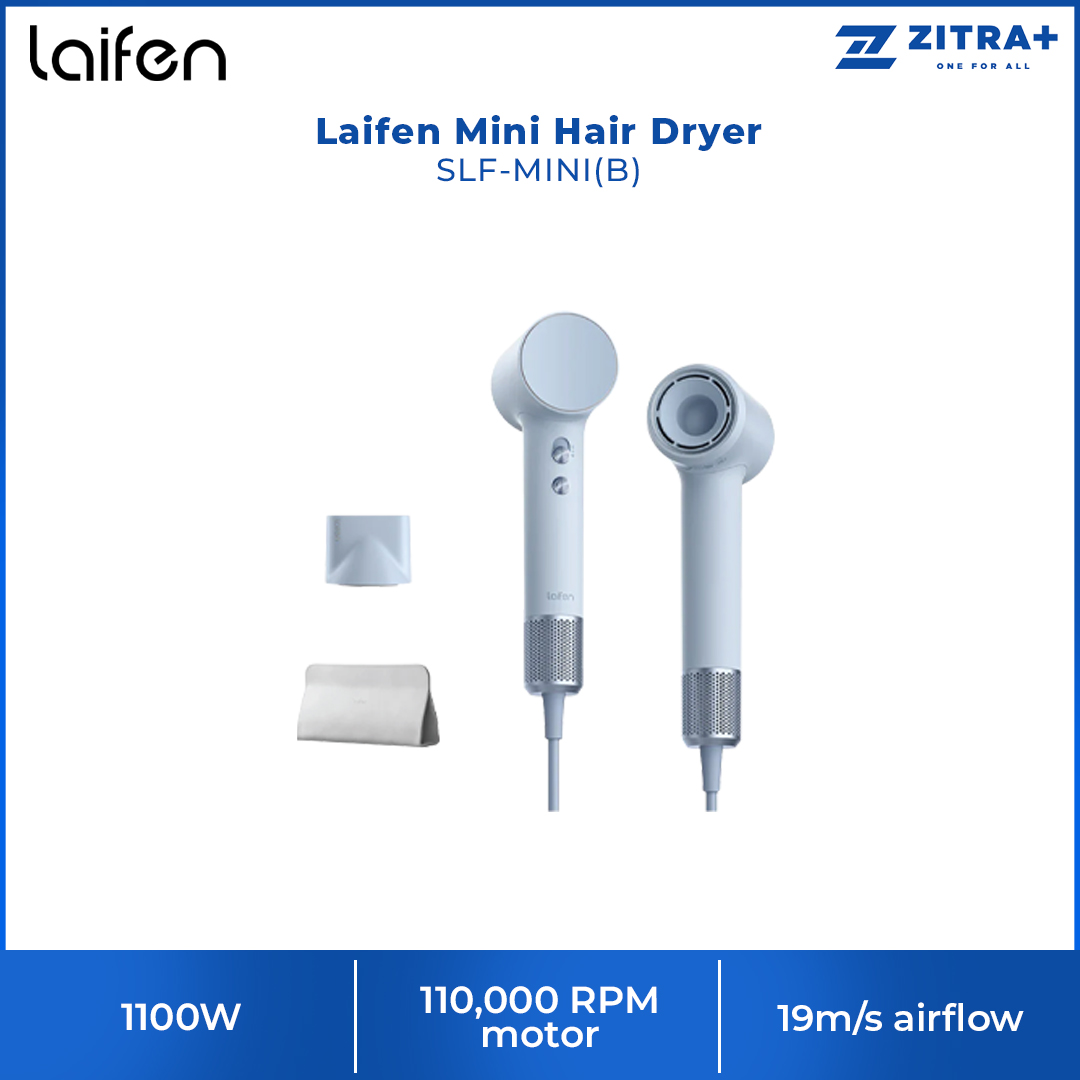 Laifen 1100W Mini Hair Dryer | SLF-MINI | Gentle Drying Mode | Fast drying |  Smart temperature monitoring
