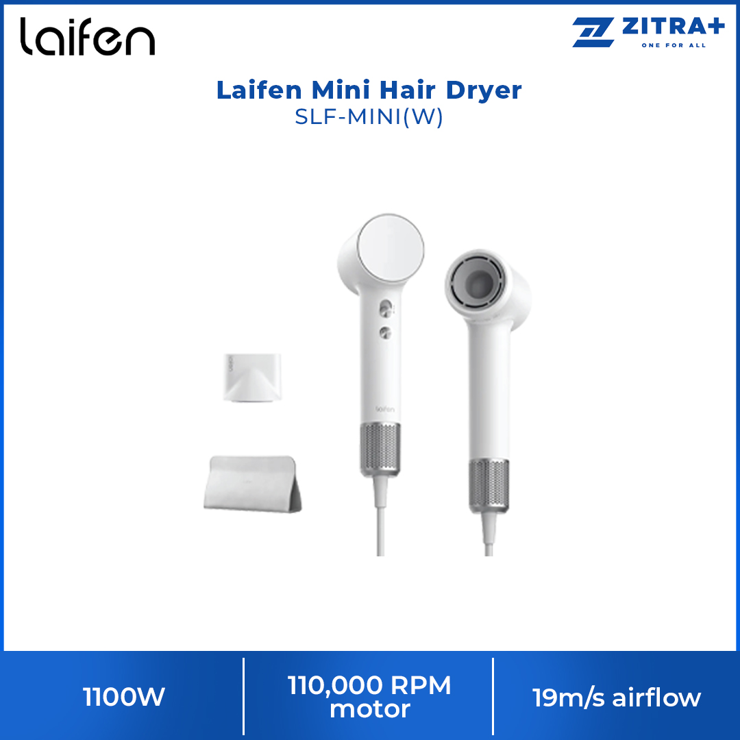 Laifen 1100W Mini Hair Dryer | SLF-MINI | Gentle Drying Mode | Fast drying |  Smart temperature monitoring