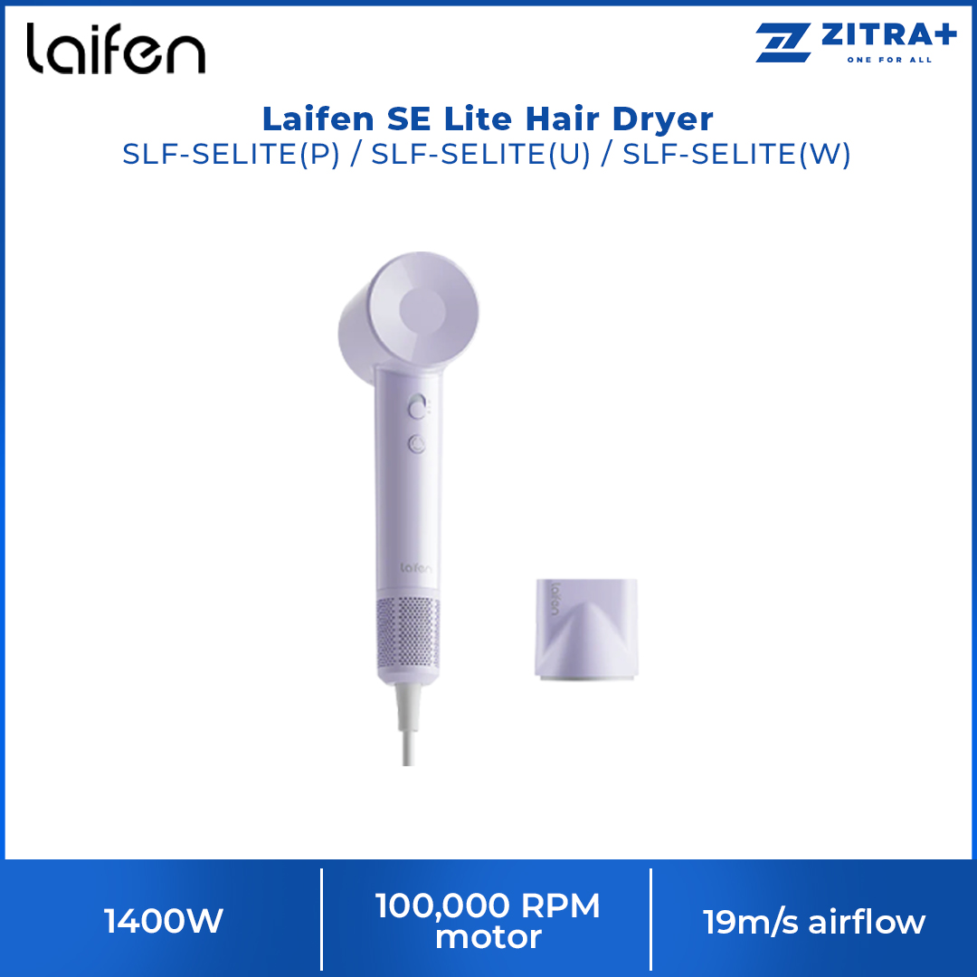 Laifen 1400W SE Lite Hair Dryer | Fast drying | 100,000 RPM motor | Intelligent temperature monitoring