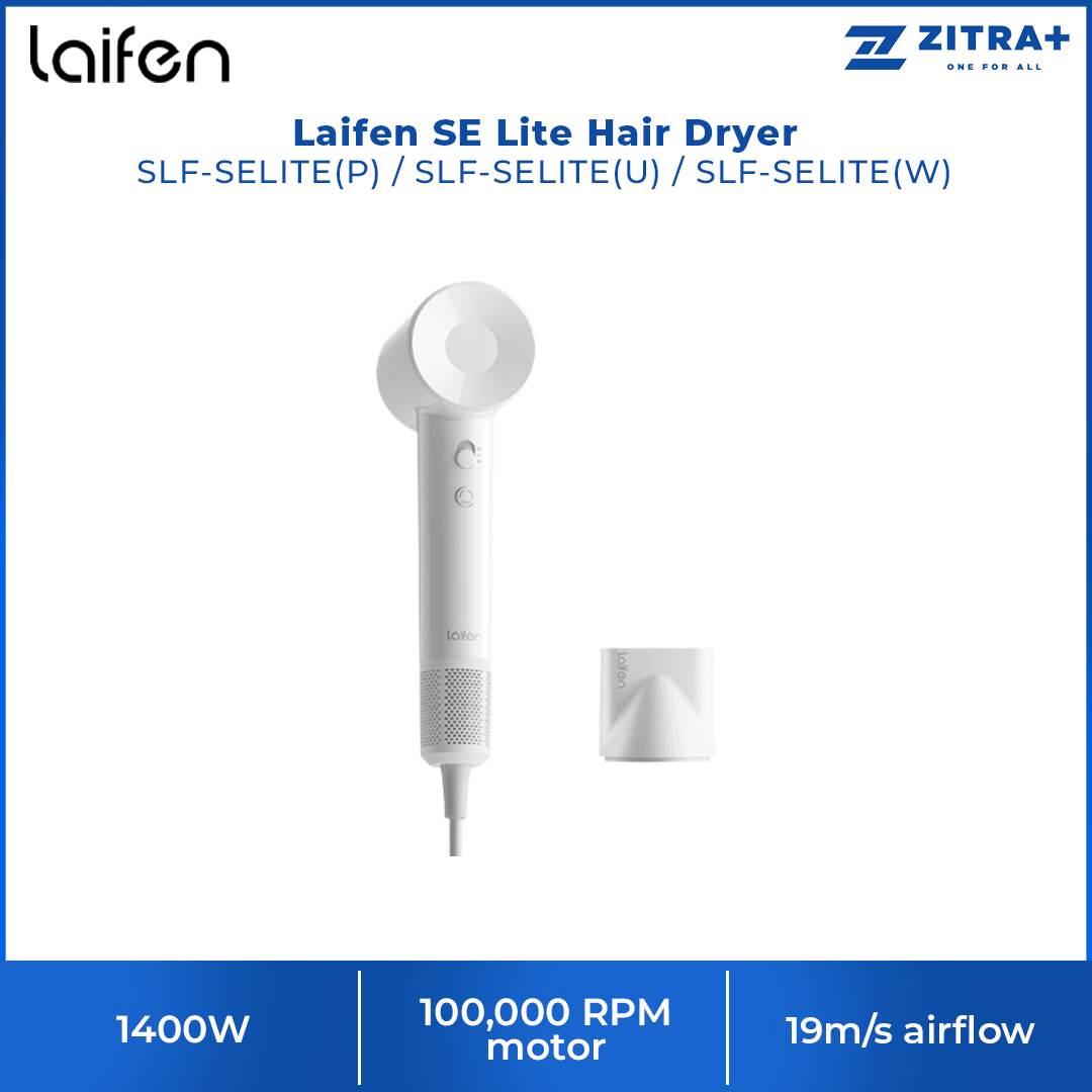 Laifen 1400W SE Lite Hair Dryer | Fast drying | 100,000 RPM motor | Intelligent temperature monitoring