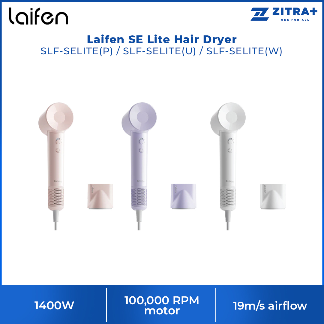 Laifen 1400W SE Lite Hair Dryer | Fast drying | 100,000 RPM motor | Intelligent temperature monitoring