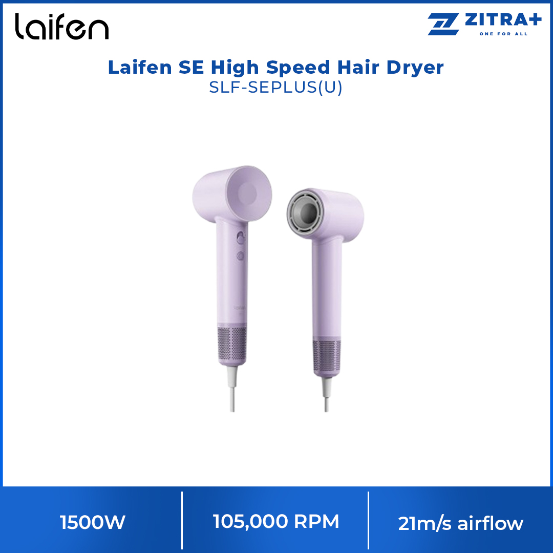 Laifen 1500W SE High Speed Hair Dryer | SLF-SEPLUS |  Noise Reduction Technology | Fast Drying