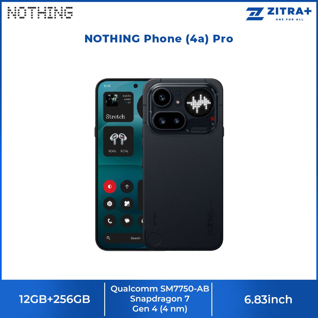 NOTHING Phone (4a) Pro 12GB+256GB | World’s first 140x ultra zoom* | 3 camera system with Sony sensor | Nothing OS with Essential AI tools
