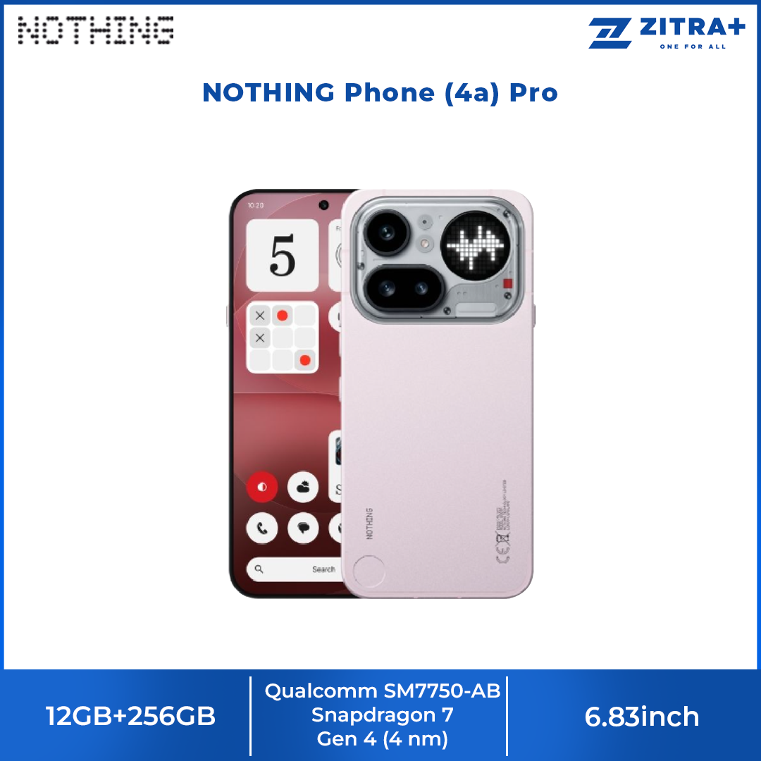 NOTHING Phone (4a) Pro 12GB+256GB | World’s first 140x ultra zoom* | 3 camera system with Sony sensor | Nothing OS with Essential AI tools