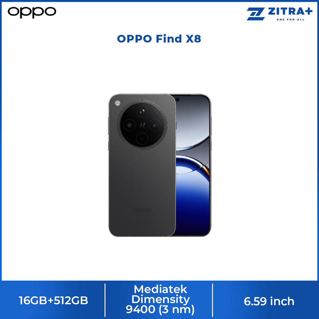 OPPO Find X8 16GB+512GB |  Fast charging 80W | Mediatek Dimensity 9400 | AI Photo Remaster