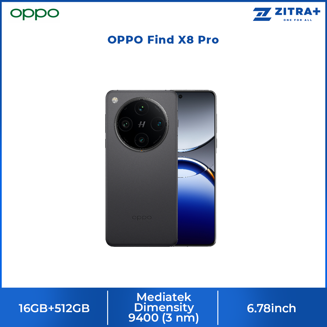 OPPO Find X8 Pro 16GB+512GB | Al Telescope Zoom | Hasselblad Portrait | Al Photo Remaster | 5910mAh Large Battery