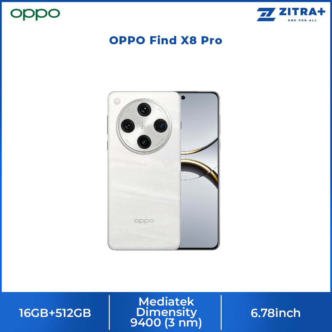 OPPO Find X8 Pro 16GB+512GB | Al Telescope Zoom | Hasselblad Portrait | Al Photo Remaster | 5910mAh Large Battery