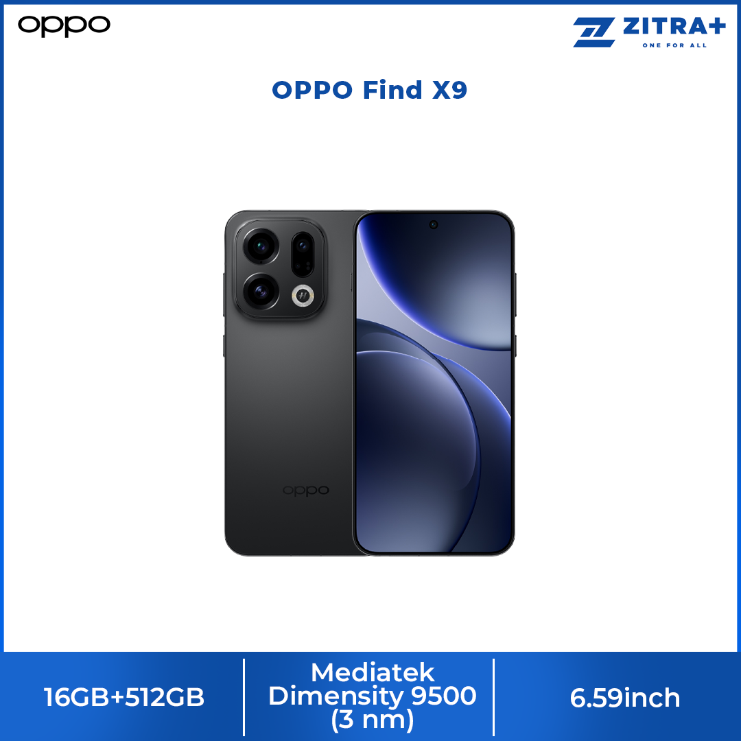 OPPO Find X9 | 120x Super Zoom | 4K 120 fps Dolby Vision | True Night Photography | 7025mAh Large Battery | 80W SUPERVOOCTM Flash Charge