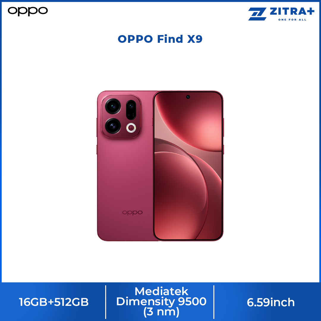 OPPO Find X9 | 120x Super Zoom | 4K 120 fps Dolby Vision | True Night Photography | 7025mAh Large Battery | 80W SUPERVOOCTM Flash Charge