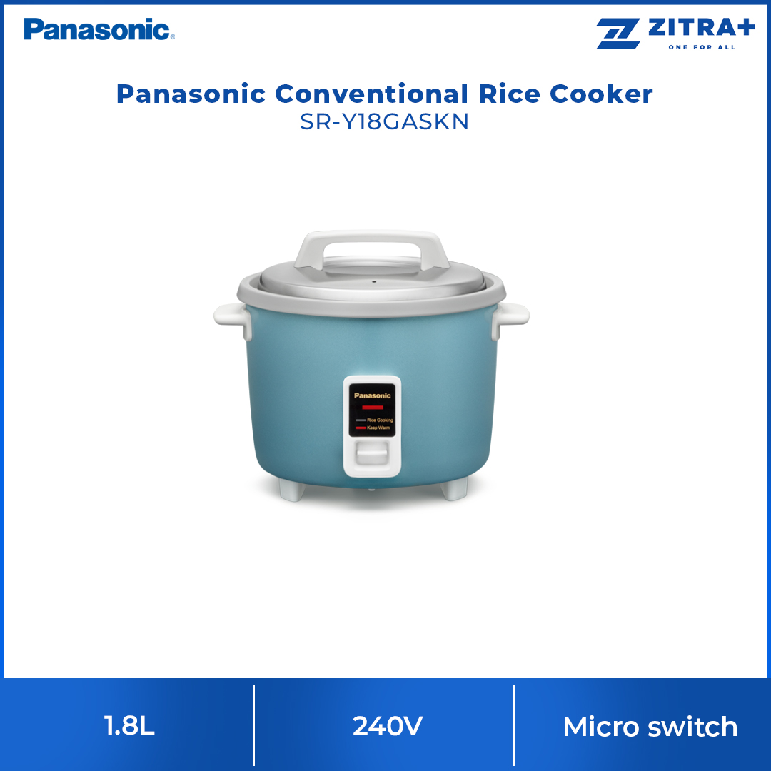 Panasonic 1.8L Conventional Rice Cooker SR-Y18GWSKN/ SR-Y18GASKN/ SR-Y18GLSKN | Micro switch & Thermal fuse | Rust Proof