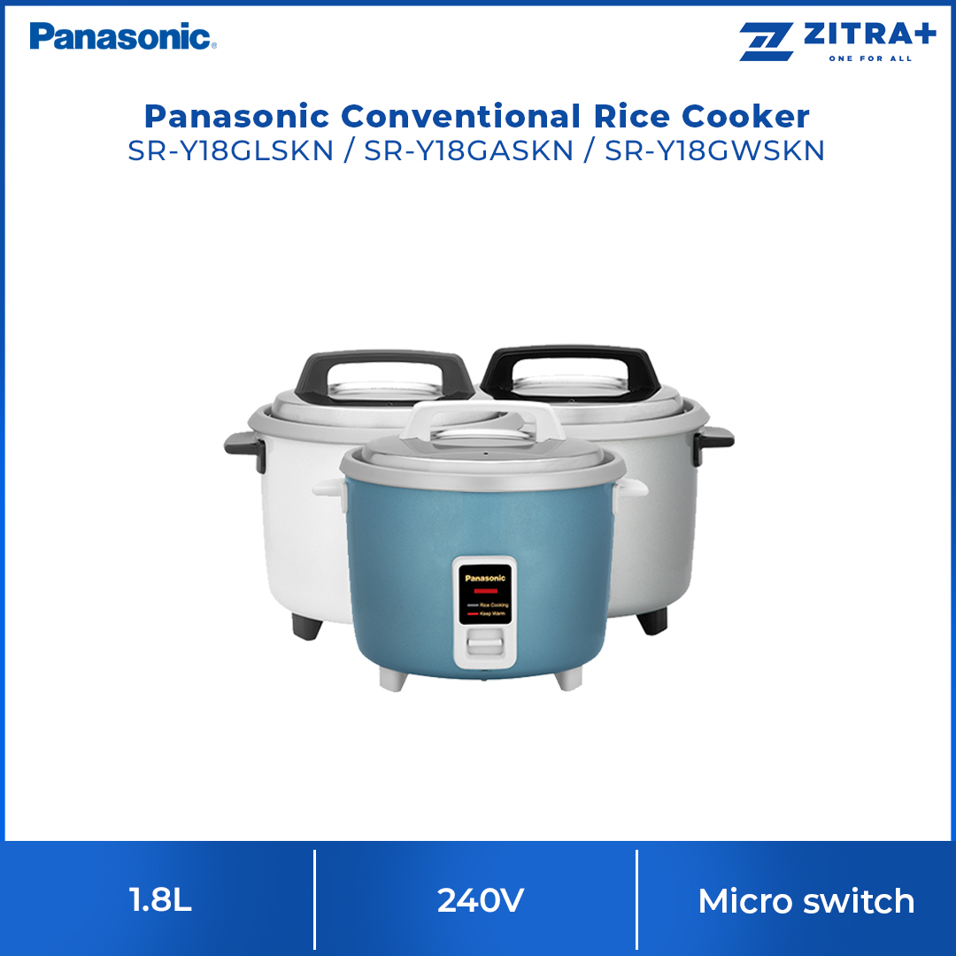 Panasonic 1.8L Conventional Rice Cooker SR-Y18GWSKN/ SR-Y18GASKN/ SR-Y18GLSKN | Micro switch & Thermal fuse | Rust Proof