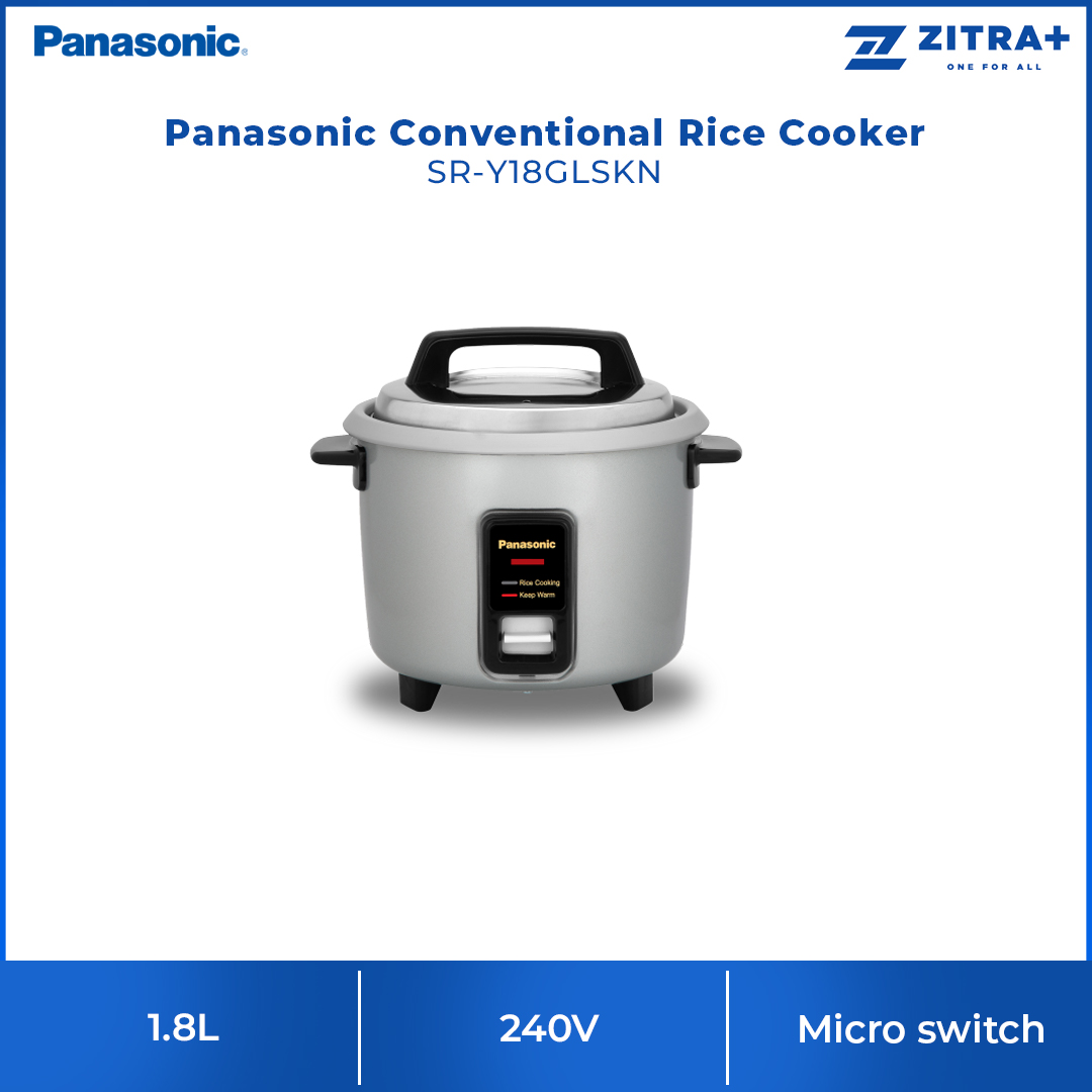 Panasonic 1.8L Conventional Rice Cooker SR-Y18GWSKN/ SR-Y18GASKN/ SR-Y18GLSKN | Micro switch & Thermal fuse | Rust Proof