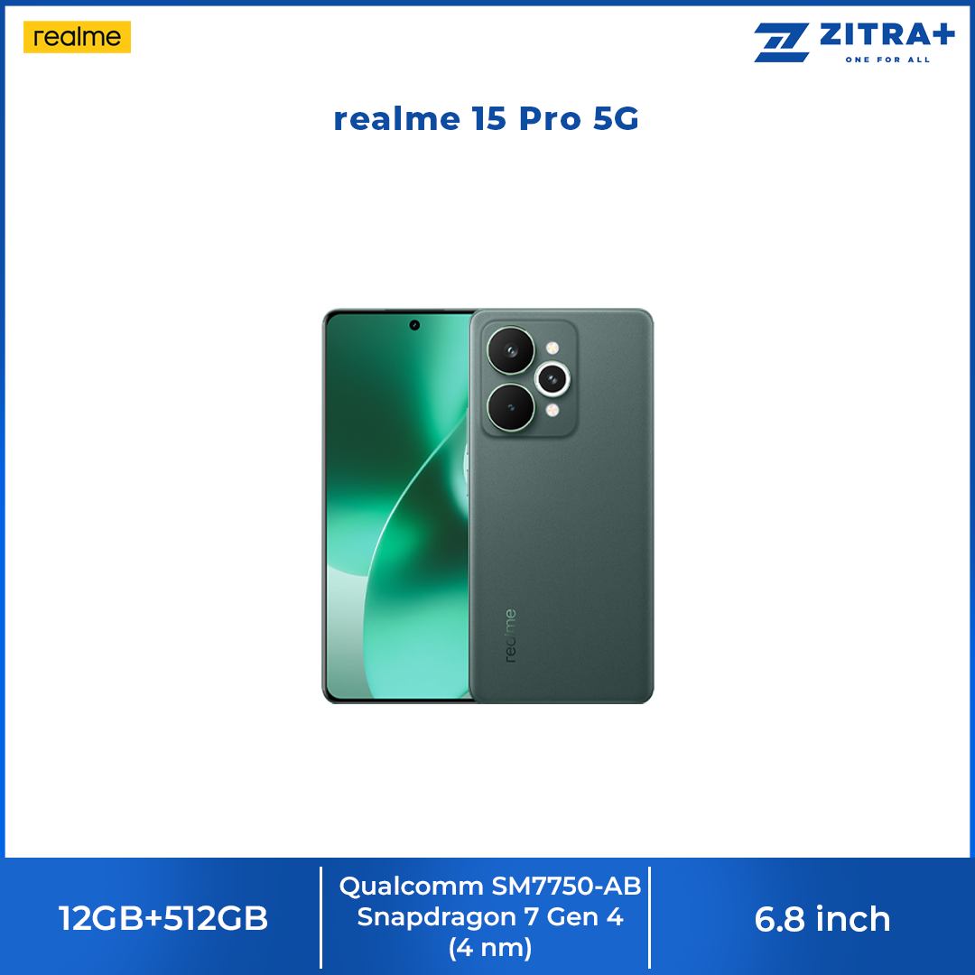 realme 15 Pro 5G 12GB+512GB | Snapdragon® 7 Gen 4 | 144Hz HyperGlow 4D Curve+ Display | 7000mAh Titan Battery