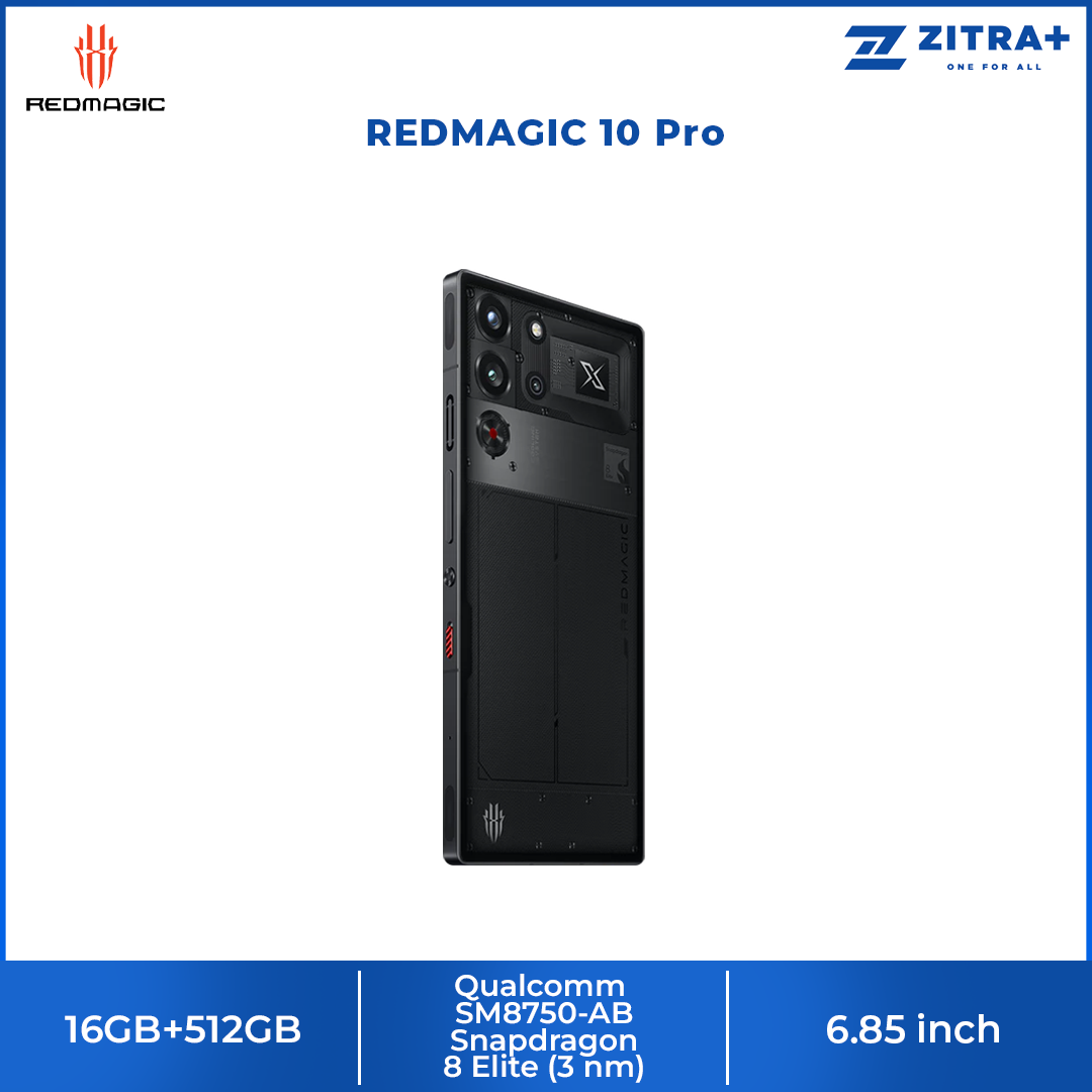 REDMAGIC 10 Pro | Battery 7050 mAh, 100W fast charging | 1.5K All-Screen Display with 144Hz | Snapdragon 8 Elite