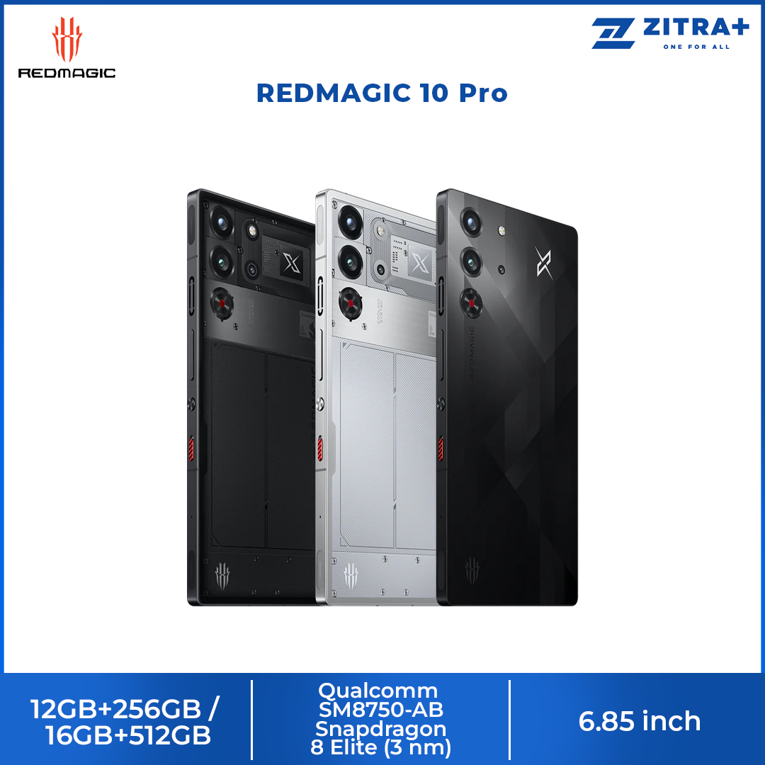 REDMAGIC 10 Pro | Battery 7050 mAh, 100W fast charging | 1.5K All-Screen Display with 144Hz | Snapdragon 8 Elite