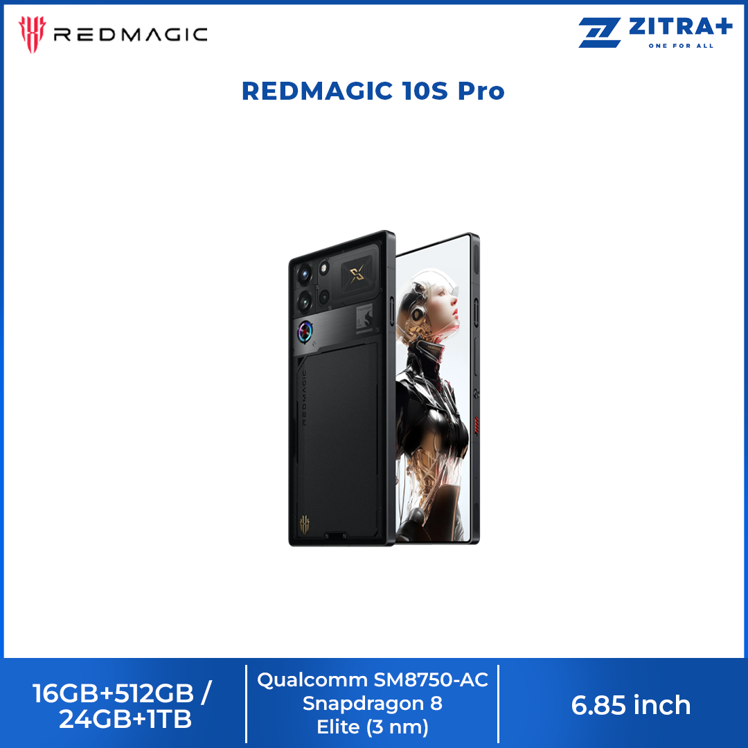 REDMAGIC 10S Pro | Qualcomm Snapdragon 8 Elite | 7,050 mAh Battery Capacity | 80W Fast Charging | 10-layer ICE-X Cooling System