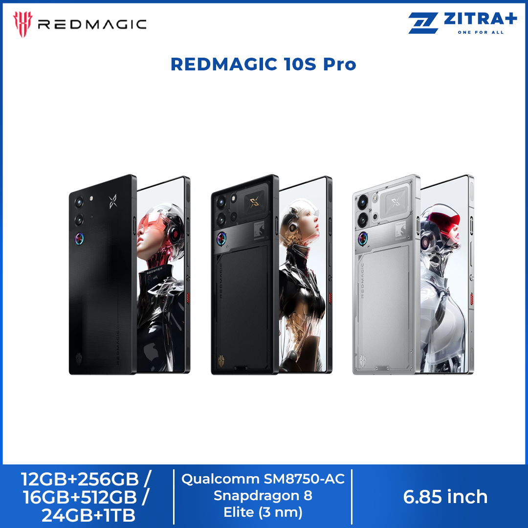 REDMAGIC 10S Pro | Qualcomm Snapdragon 8 Elite | 7,050 mAh Battery Capacity | 80W Fast Charging | 10-layer ICE-X Cooling System