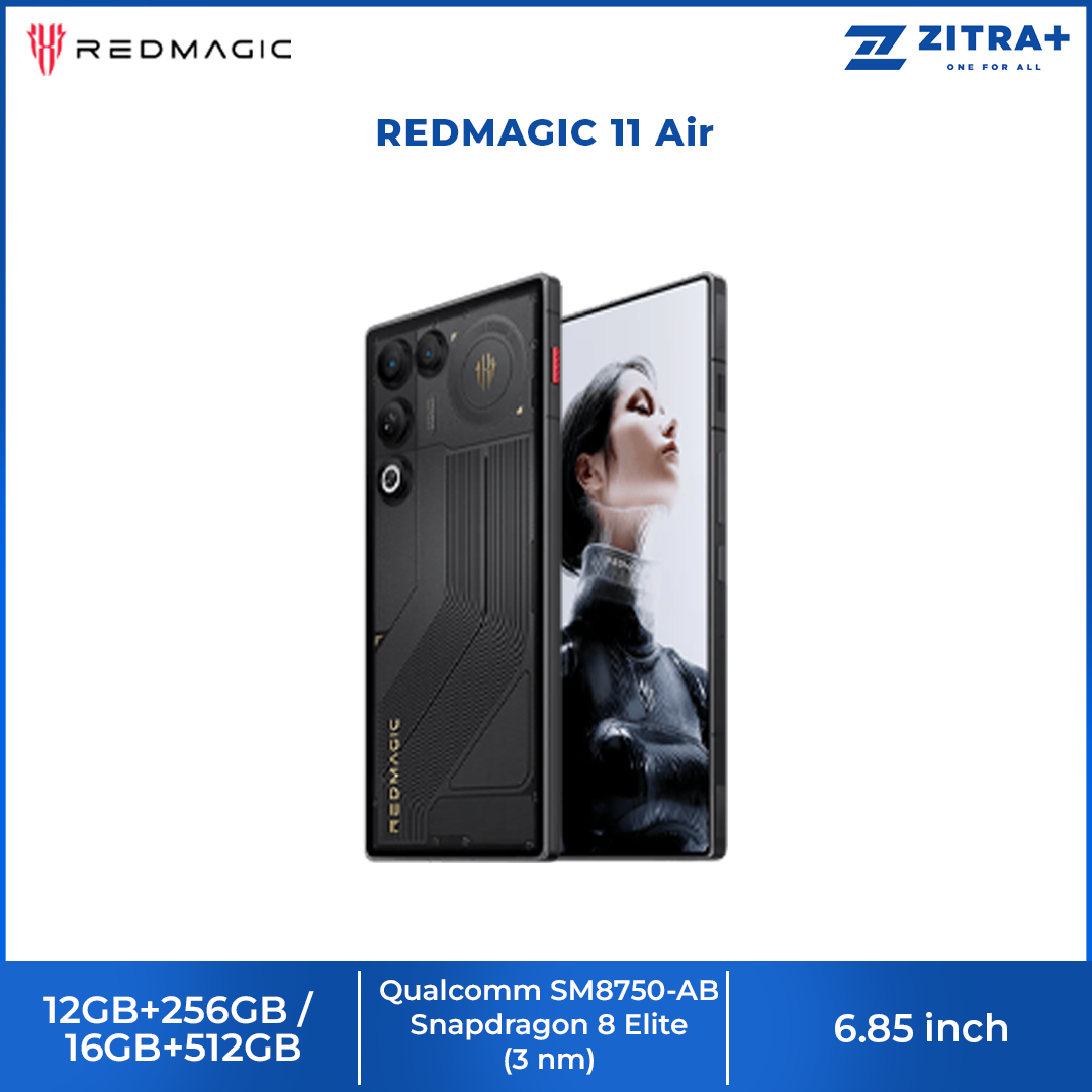 REDMAGIC 11 Air 12GB+256GB / 16GB+512GB |  Snapdragon 8 Elite | 7,000mAh | 144Hz full-screen display and ultra-responsive 520Hz shoulder triggers