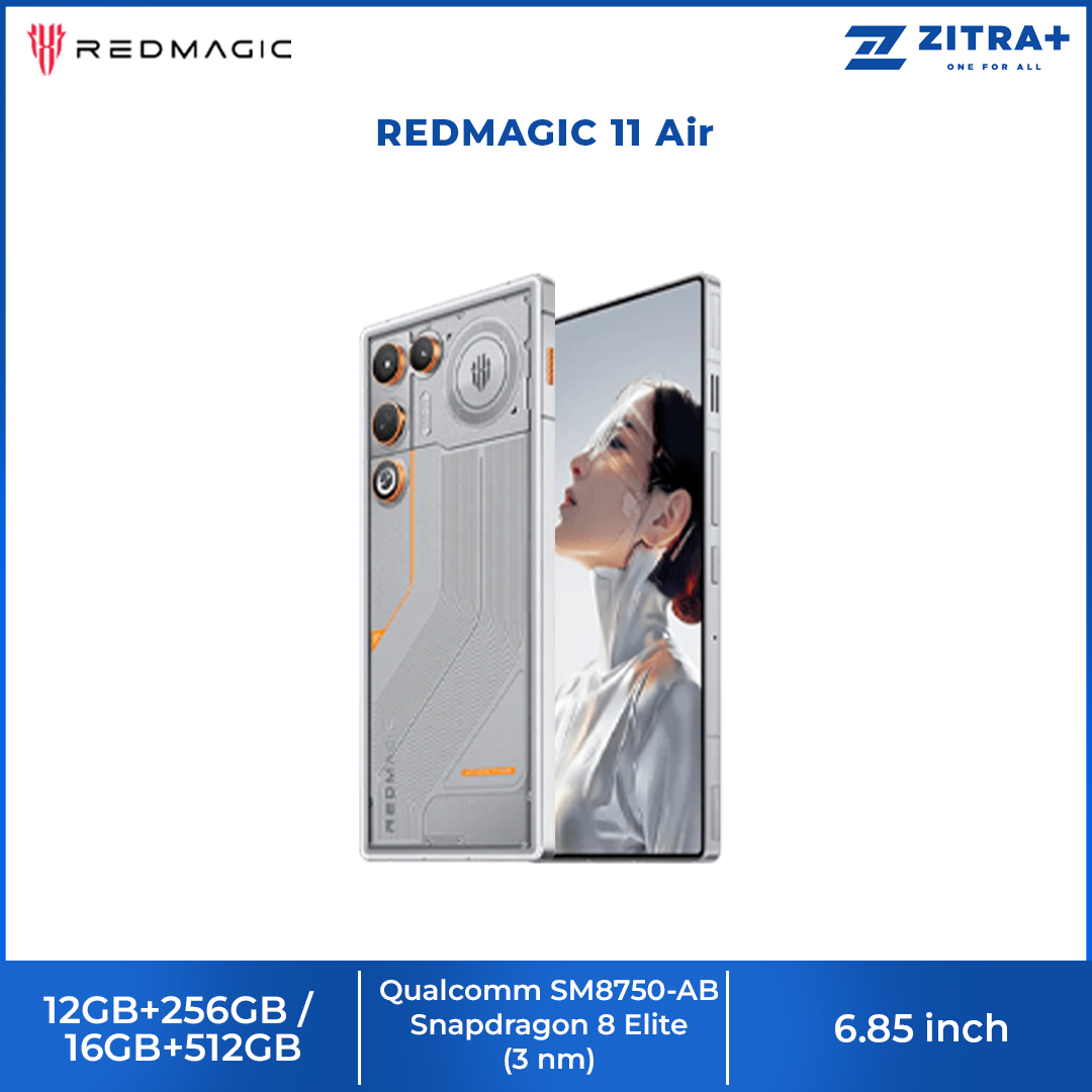 REDMAGIC 11 Air 12GB+256GB / 16GB+512GB |  Snapdragon 8 Elite | 7,000mAh | 144Hz full-screen display and ultra-responsive 520Hz shoulder triggers