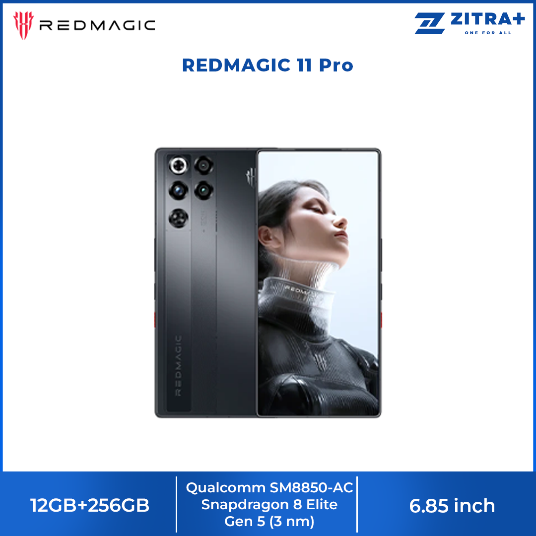 REDMAGIC 11 Pro | Snapdragon 8 Elite Gen 5 | AMOLED Display 144Hz Refresh Rate | 7500mAh Battery | 80W Fast Charging