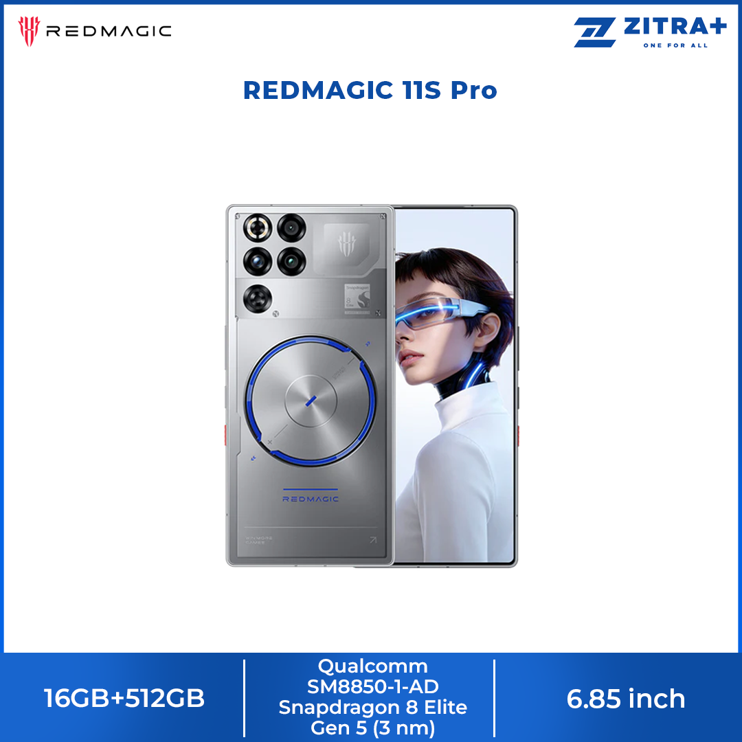 REDMAGIC 11S Pro 12GB+256GB / 16GB+512GB |Snapdragon 8 Elite Gen 5 | Reinforced AquaCore Cooling | 7,500mAh large battery, 80W wired & wireless charging 