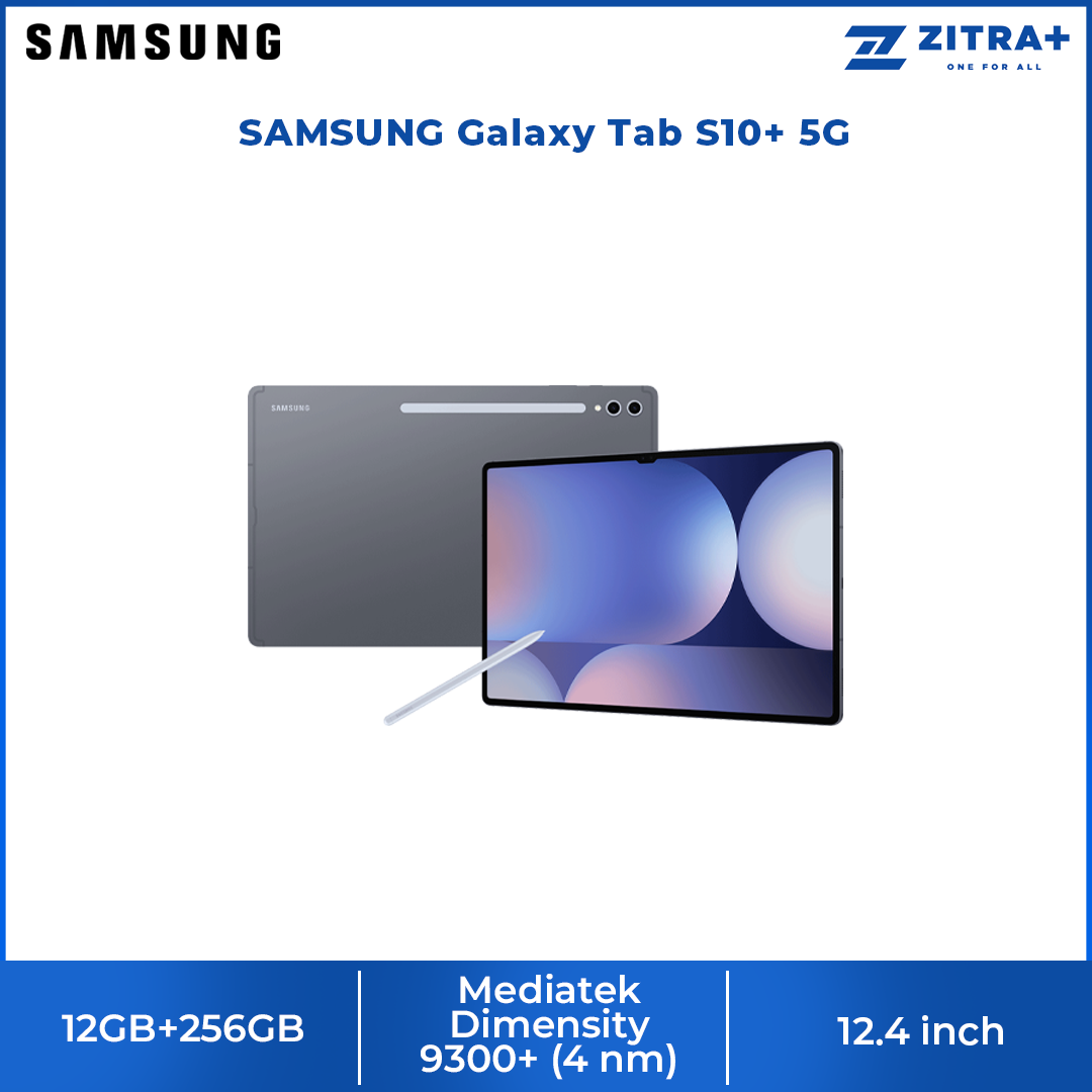 SAMSUNG Galaxy Tab S10+ 5G | Dynamic AMOLED 2X | Mediatek Dimensity 9300+ | 10090 mAh Battery