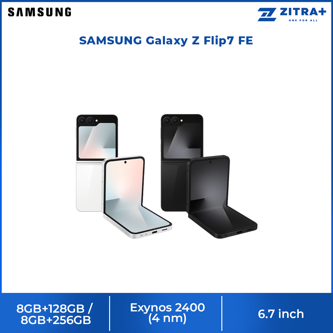 SAMSUNG Galaxy Z Flip7 FE | Pro-level 50 MP camera for selfies | One UI 8. All new for Flip | Efficient battery powers all-day use