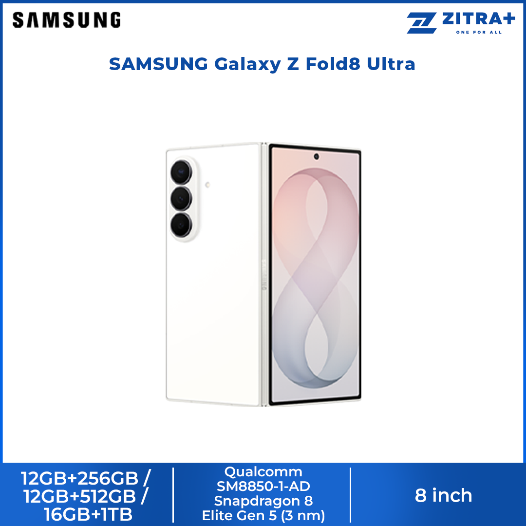 SAMSUNG Galaxy Z Fold8 Ultra 12GB+256GB / 12GB+512GB / 16GB+1TB | Snapdragon® 8 Elite Gen 5 | 5000 mAh | Galaxy AI |2504 x 2256 QXGA+ Dynamic AMOLED 2X