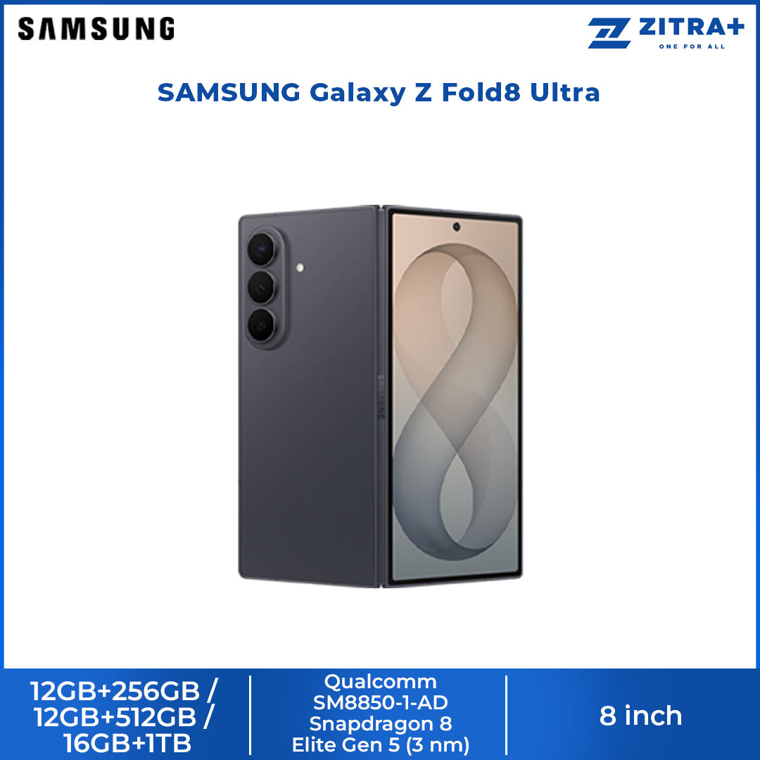 SAMSUNG Galaxy Z Fold8 Ultra 12GB+256GB / 12GB+512GB / 16GB+1TB | Snapdragon® 8 Elite Gen 5 | 5000 mAh | Galaxy AI |2504 x 2256 QXGA+ Dynamic AMOLED 2X