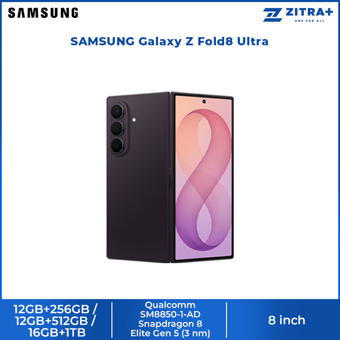 SAMSUNG Galaxy Z Fold8 Ultra 12GB+256GB / 12GB+512GB / 16GB+1TB | Snapdragon® 8 Elite Gen 5 | 5000 mAh | Galaxy AI |2504 x 2256 QXGA+ Dynamic AMOLED 2X